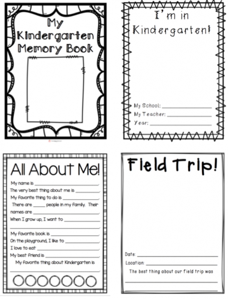 Free Printable Preschool Memory Book - Free Printable