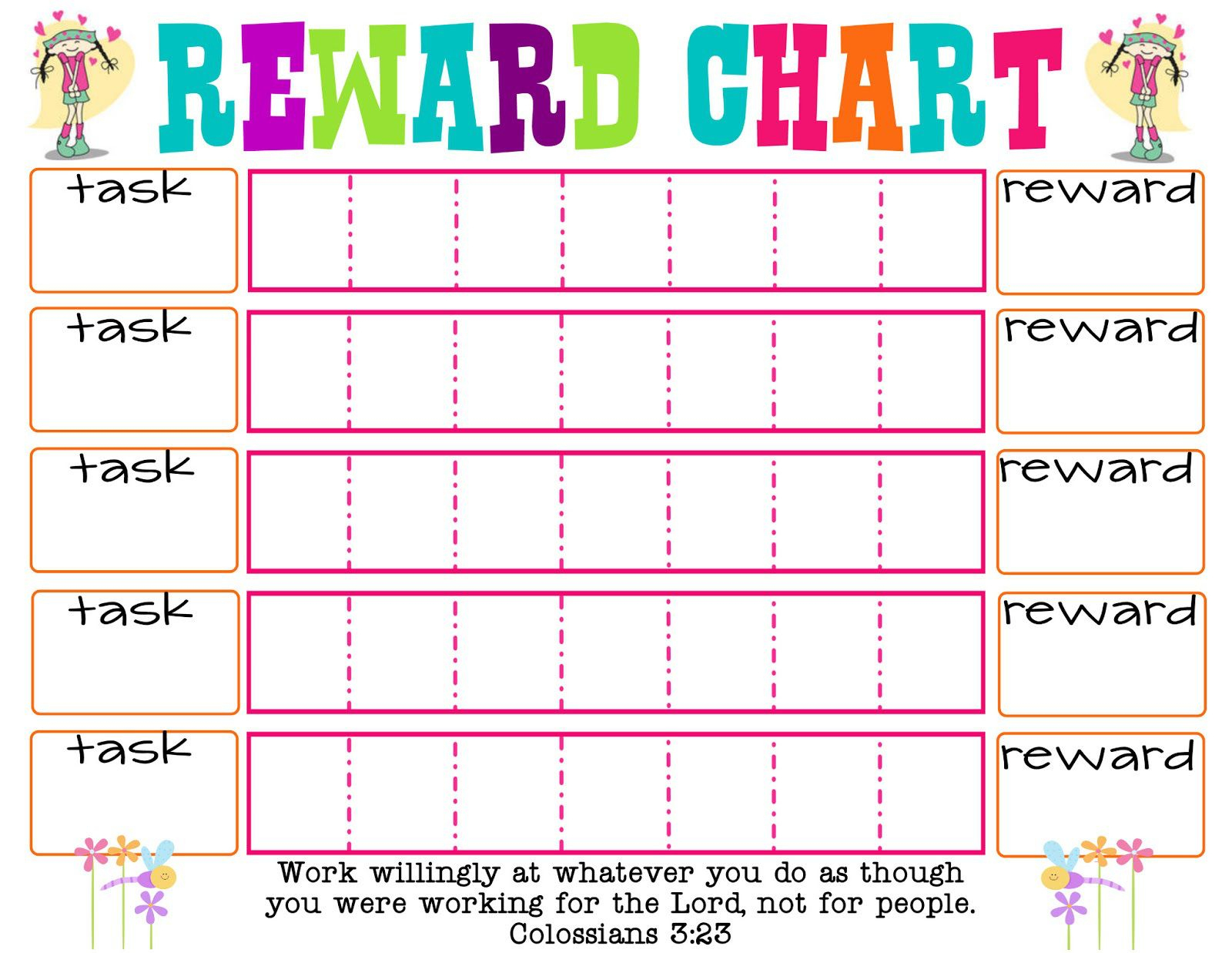 Printable Reward Chart | Printables | Reward Chart Kids, Printable - Free Printable Incentive Charts For Students