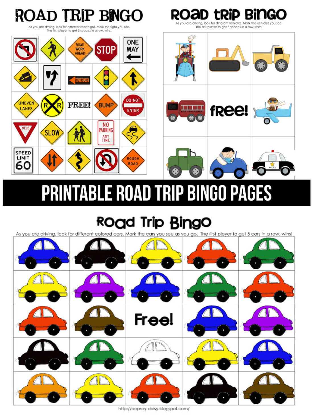 Printable Road Trip Bingo - Free Printable Car Bingo