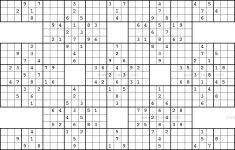 Free Printable Samurai Sudoku