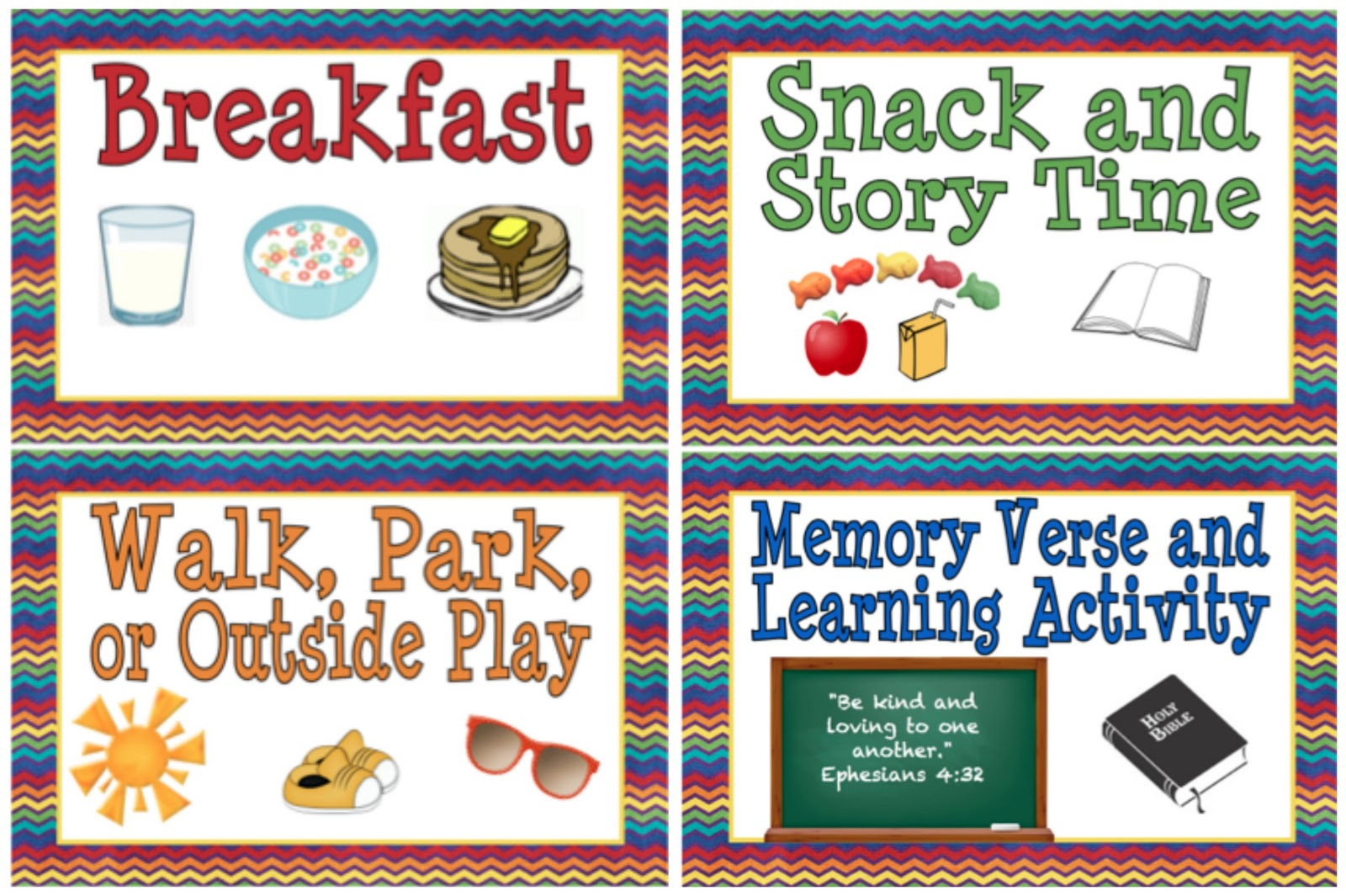 Printable Schedule Cards For Preschool | Download Them Or Print - Free Printable Schedule Cards For Preschool
