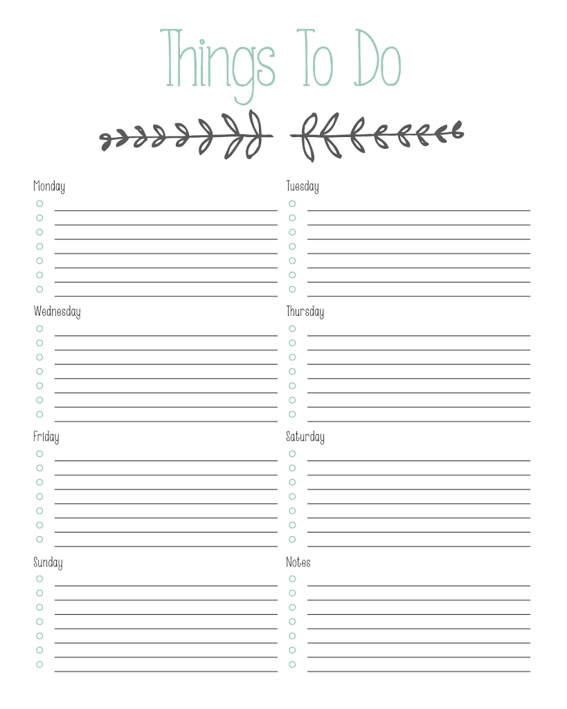 Printable &amp;quot;to Do&amp;quot; List | Do It Organization | Homework Planner - Free Printable To Do List Planner