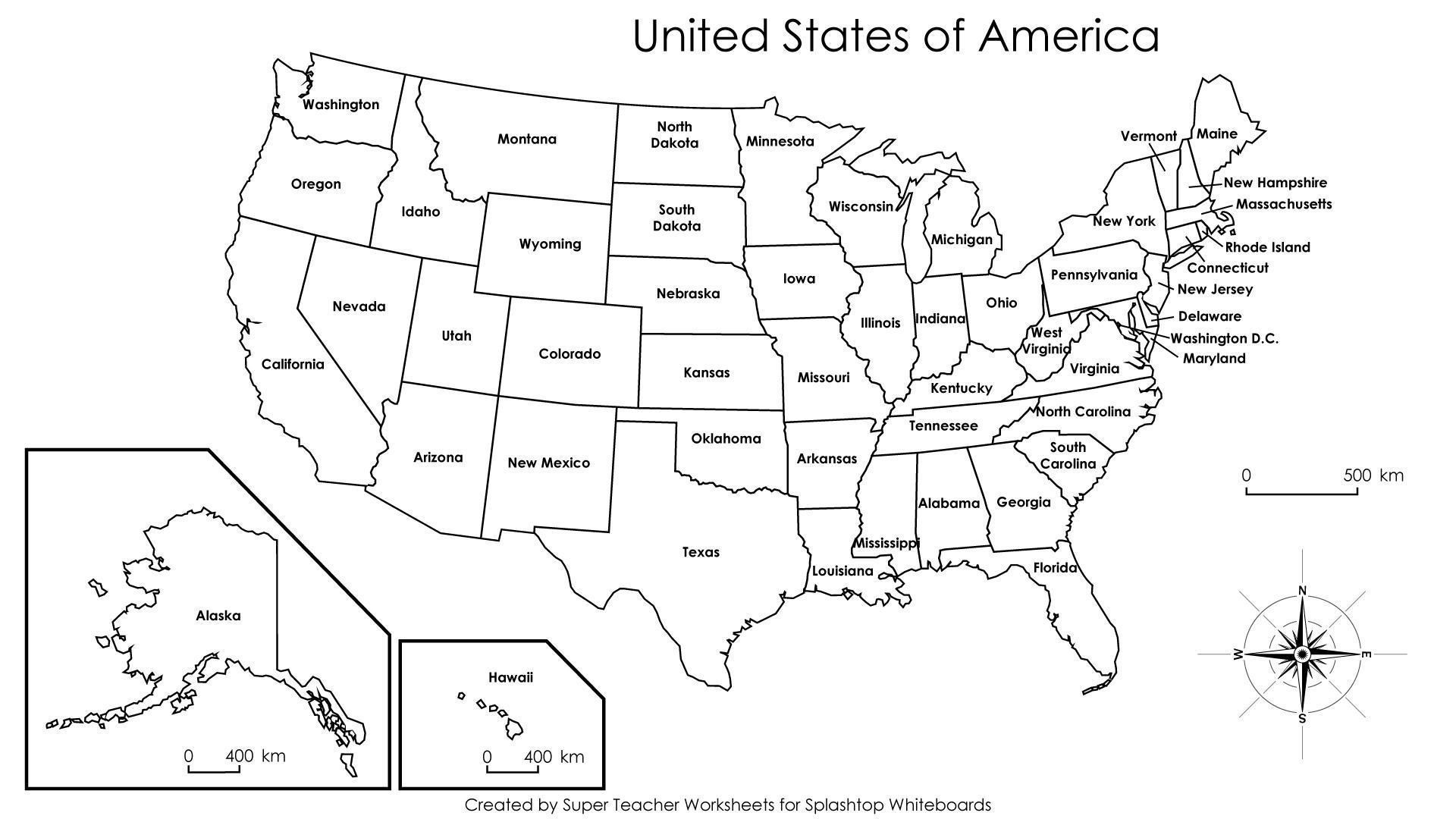 Printable Us Map States Labeled New United States Map Label - Free Printable Labeled Map Of The United States