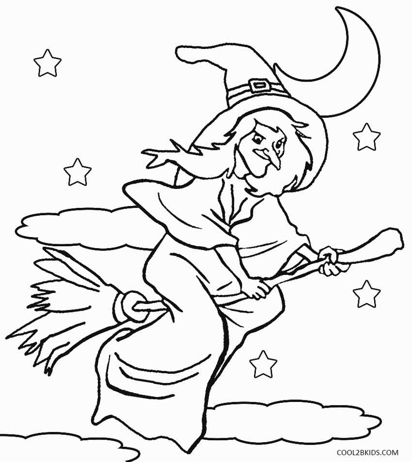 Printable Witch Coloring Pages For Kids | Cool2Bkids - Free Printable Pictures Of Witches