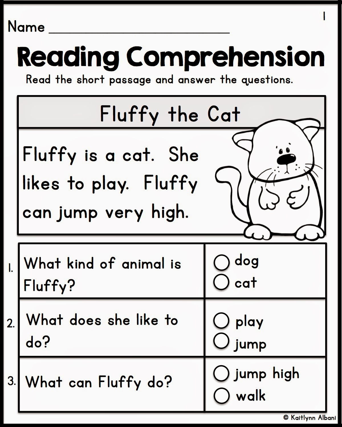 Printables. Free Kindergarten Reading Comprehension Worksheets - Free Printable Reading Activities For Kindergarten