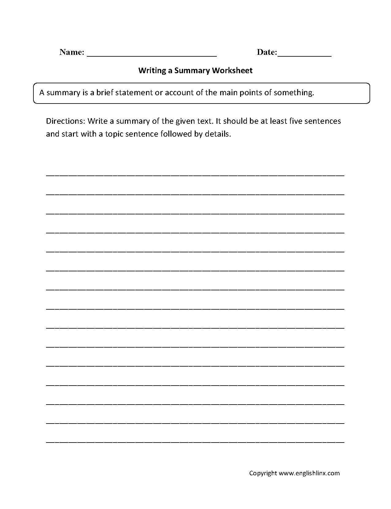 Printables. Summarizing Worksheets 4Th Grade. Lemonlilyfestival - Free Printable Summarizing Worksheets 4Th Grade