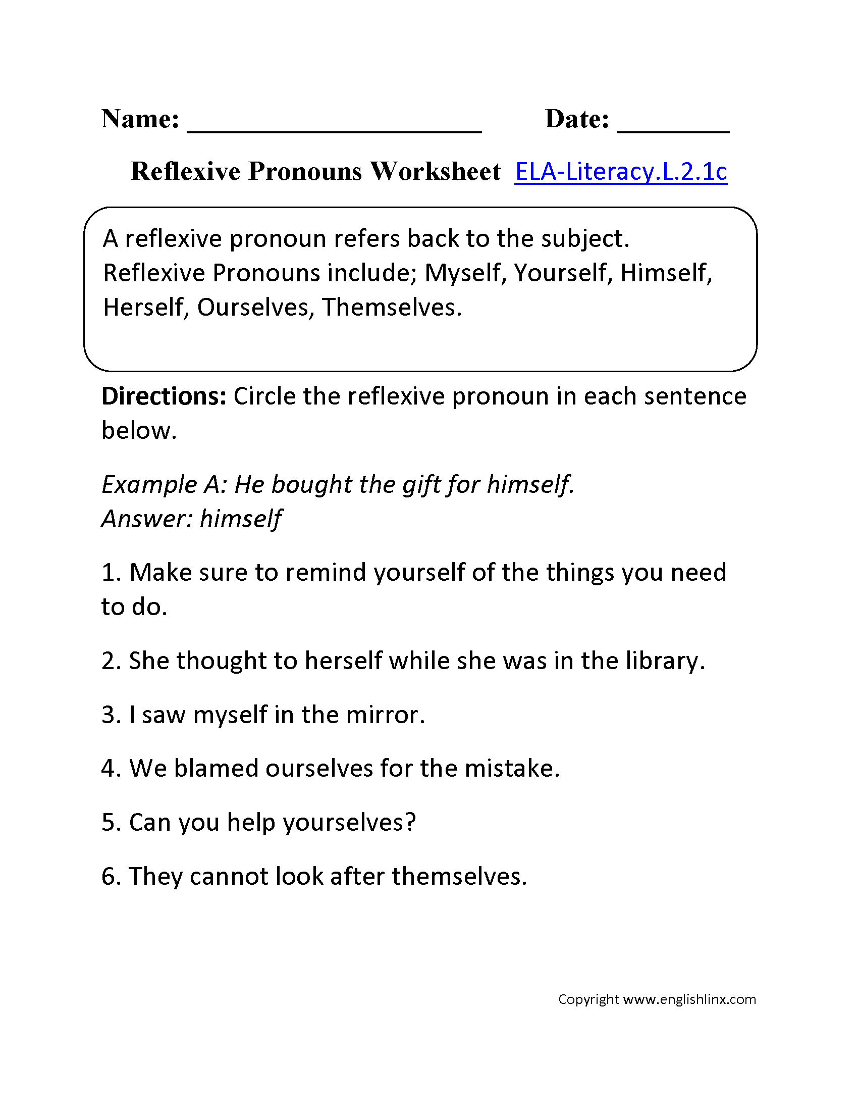 Pronoun Worksheets 2Nd Grade For Print | Worksheet News - Free Printable Pronoun Worksheets For 2Nd Grade