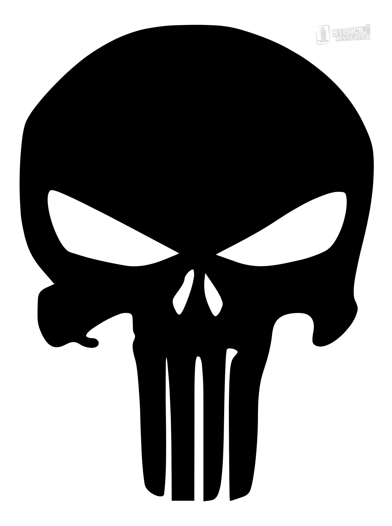 Punisher Skull Stencil | Firearms | Pinterest | Skull Stencil - Skull Stencils Free Printable