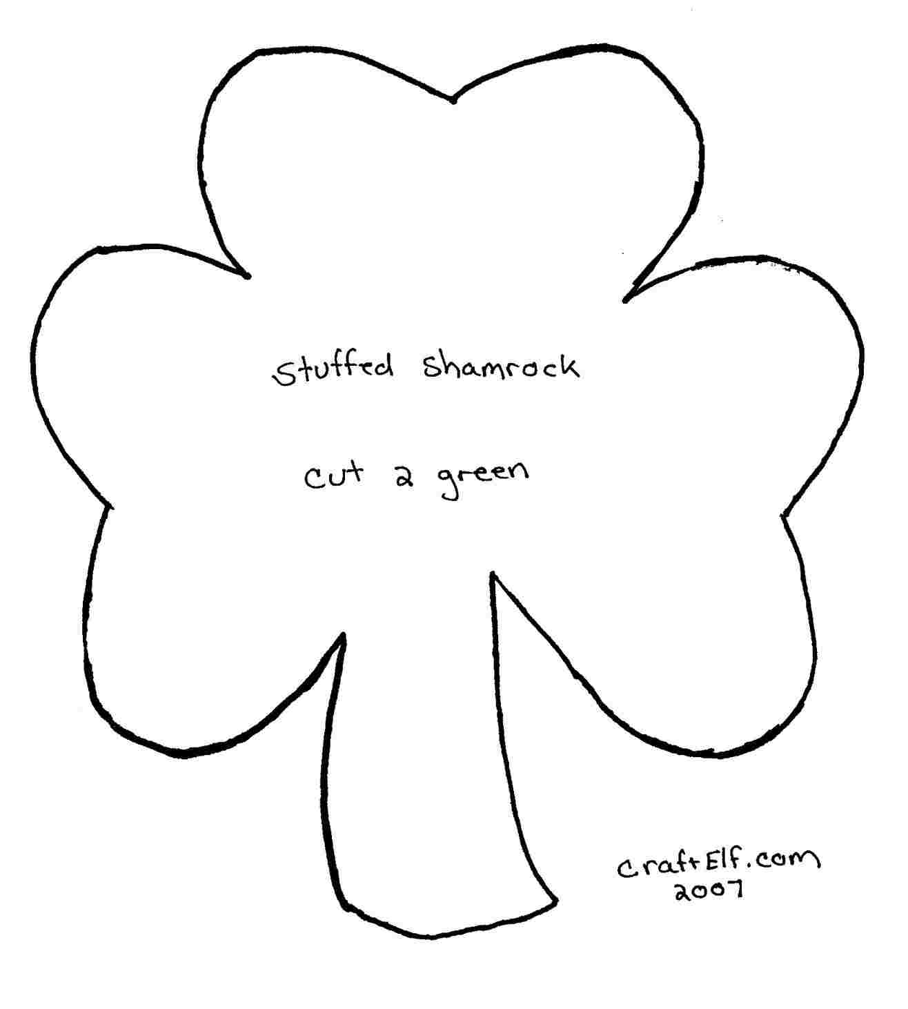 Quick-Printable-Shamrocks-Templates-Free-Shamrock-Template-Sewing - Shamrock Template Free Printable