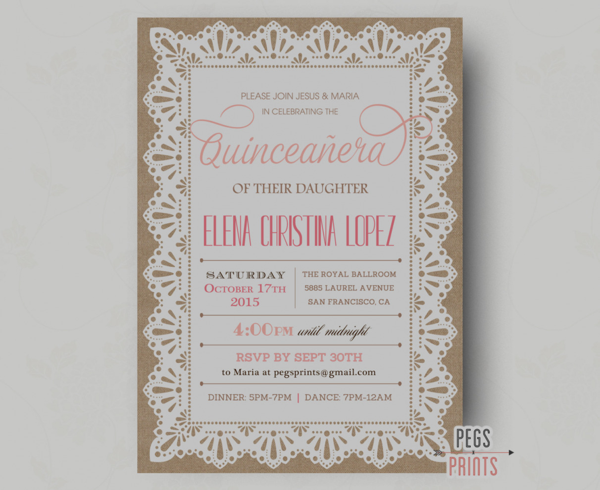 Quinceanera Invitation Templates Free Printable Quinceanera Within - Free Printable Quinceanera Invitations