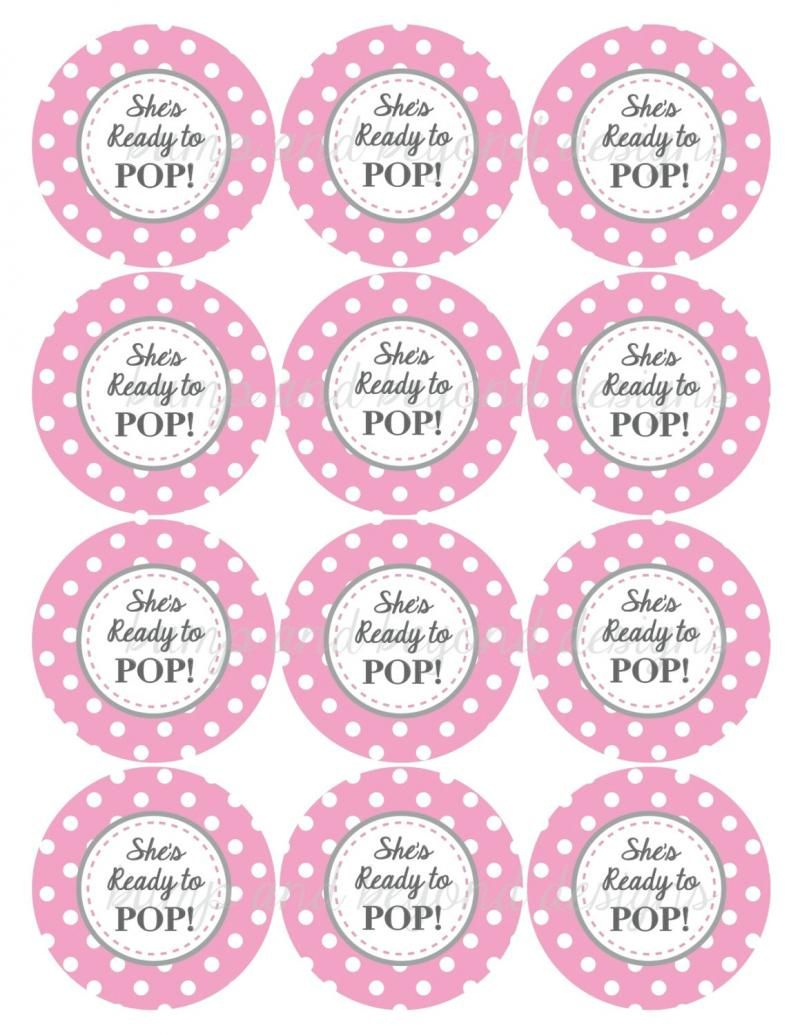 Ready To Pop Printable Labels Free | Baby Shower Ideas | Pinterest - Free Printable She&amp;amp;#039;s Ready To Pop Labels