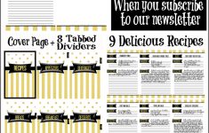 Recipe Binder Organization With Free Printables – Sparkles Of Sunshine – Free Printable Tabs For Binders