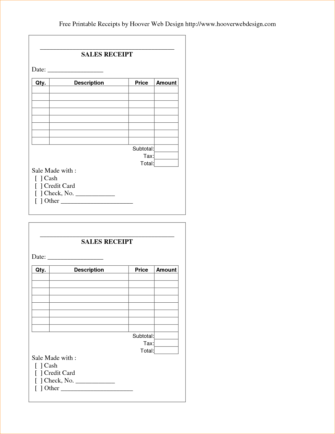 Rent Payment Receipt Template Word &amp;amp; Complete Guide Example Free - Free Printable Sales Receipt Form