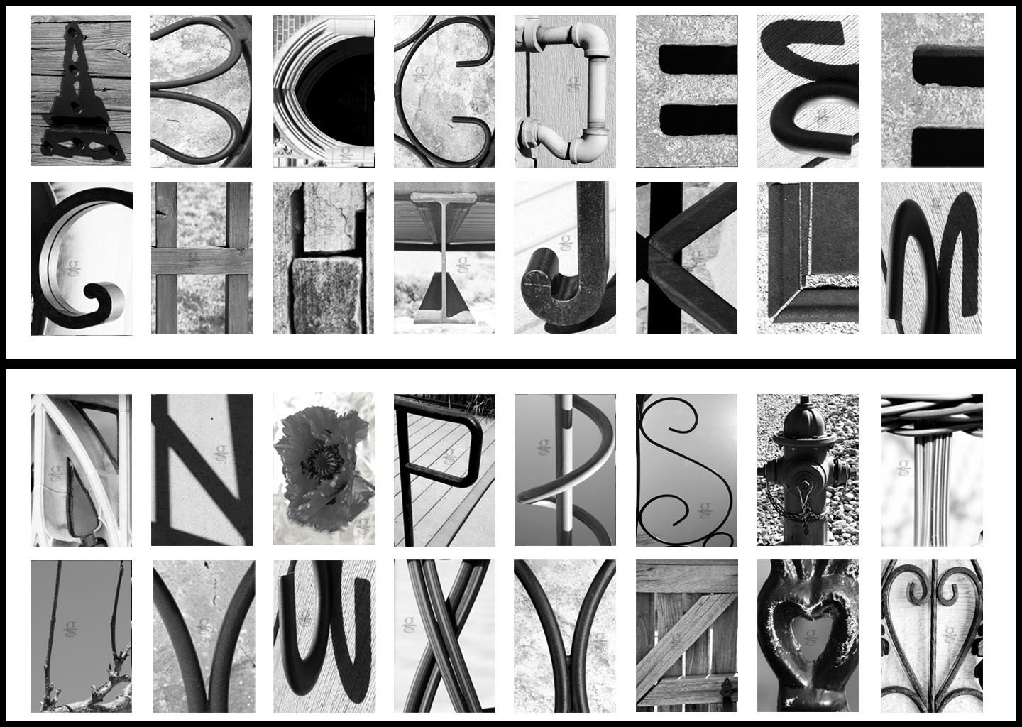 Review: Classic Black &amp;amp; White “Alphabet Photography” | Art - Free Printable Alphabet Photography Letters