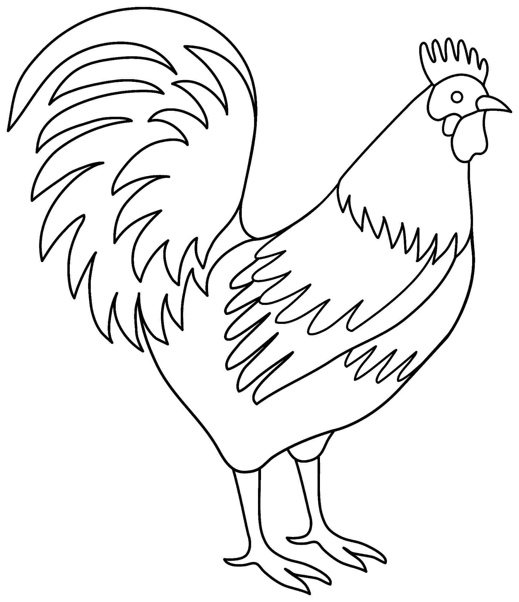 Rooster Coloring Pages | Chickens | Pinterest | Coloring Pages, Free - Free Printable Pictures Of Roosters