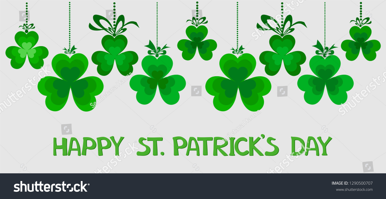 Saint Patricks Day Banner Design Print Stock Vector (Royalty Free - Free Printable St Patrick&amp;amp;#039;s Day Banner