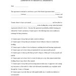 Sample Printable Pet Agreementm Addendum To The Rental Agreement   Free Printable Pet Addendum