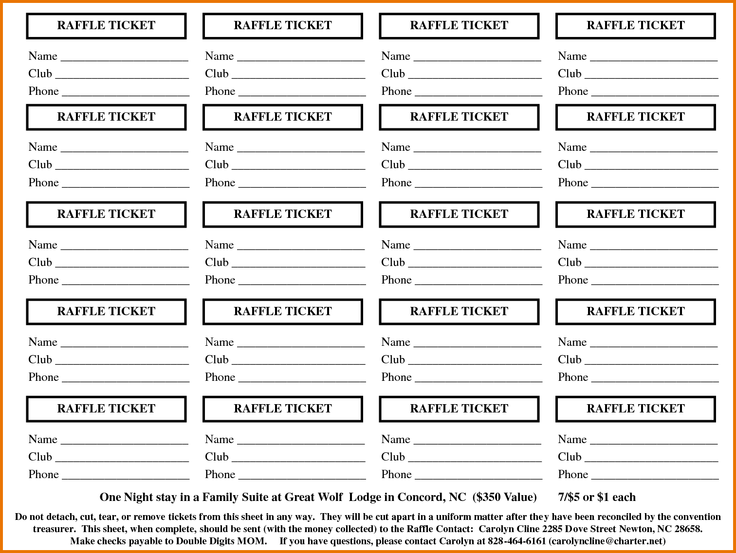 Sample Tickets Template Free Printable Blank Tickets Templates - Free Printable Raffle Ticket Template