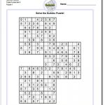 Samurai Sudoku Triples | Math Worksheets | Sudoku Puzzles, Maths   Free Printable Samurai Sudoku