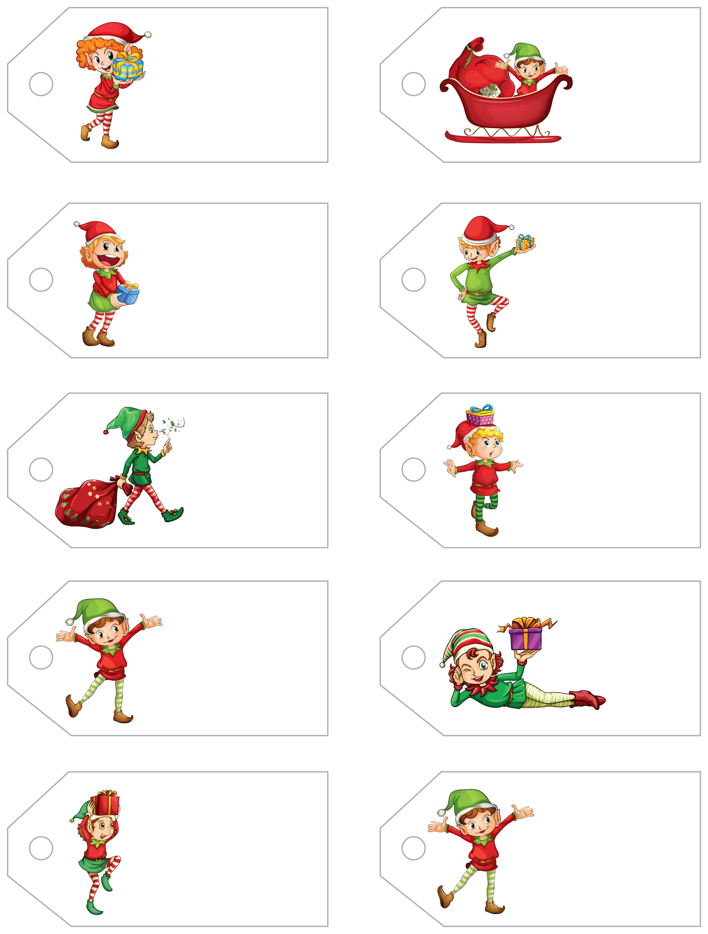 Santa&amp;#039;s Little Gift To You! Free Printable Gift Tags And Labels - Free Printable Christmas Labels