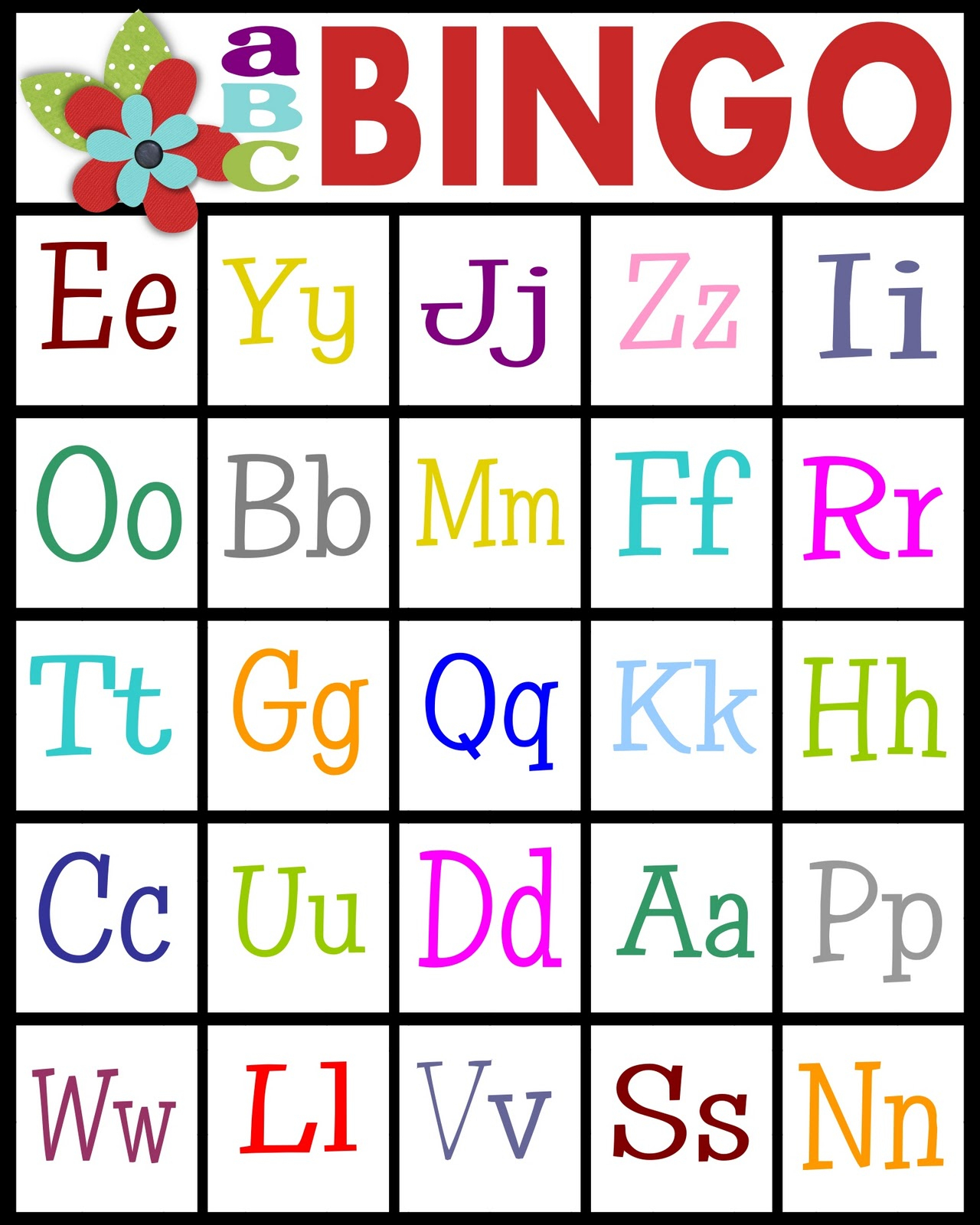 Sassy Sanctuary: Abc&amp;#039;s Bingo- Free Printable! - Free Printable Alphabet Bingo Cards