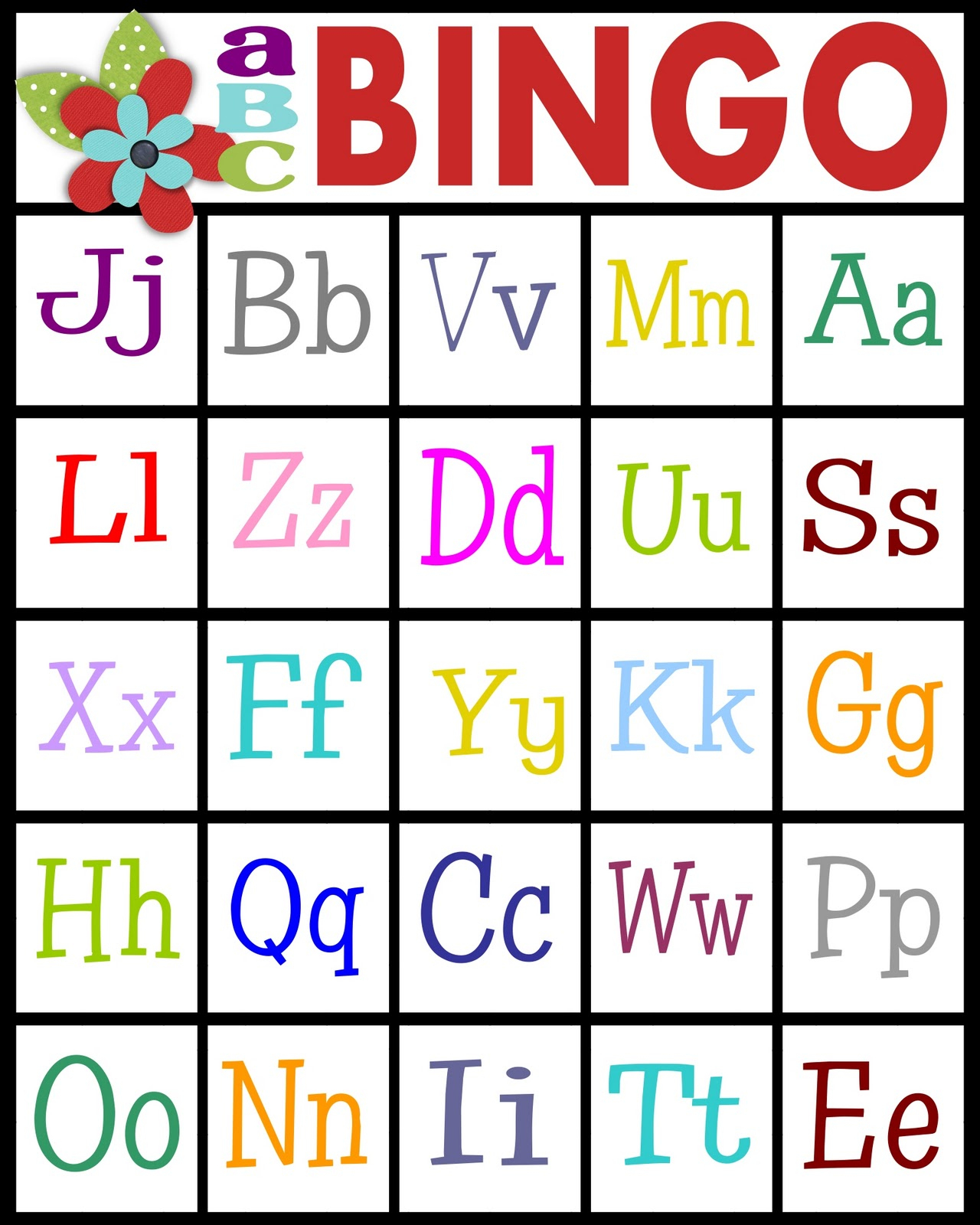 Sassy Sanctuary: Abc&amp;#039;s Bingo- Free Printable! - Free Printable Alphabet Board Games