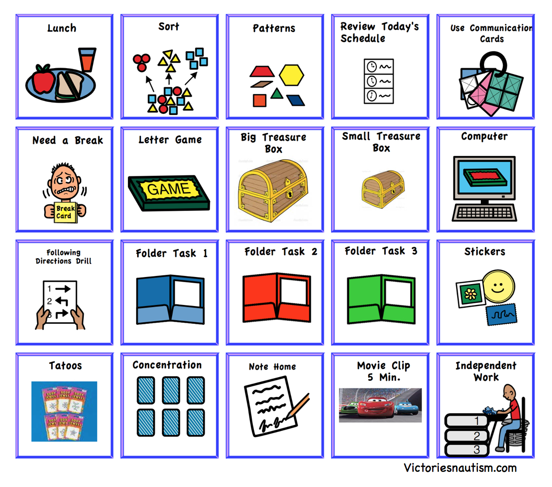 Schedule, Activity And Task Cards - Free Printable Kindergarten Task Cards