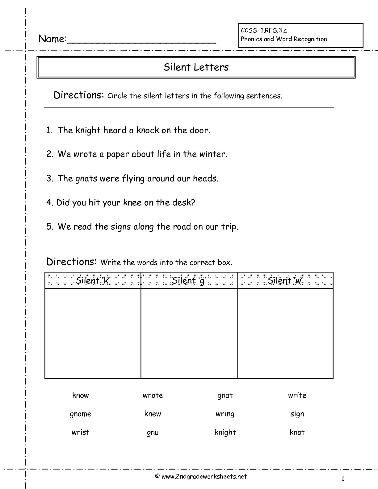 Second Grade Phonics Worksheets And Flashcards - Free Printable Phonics Worksheets For Second Grade