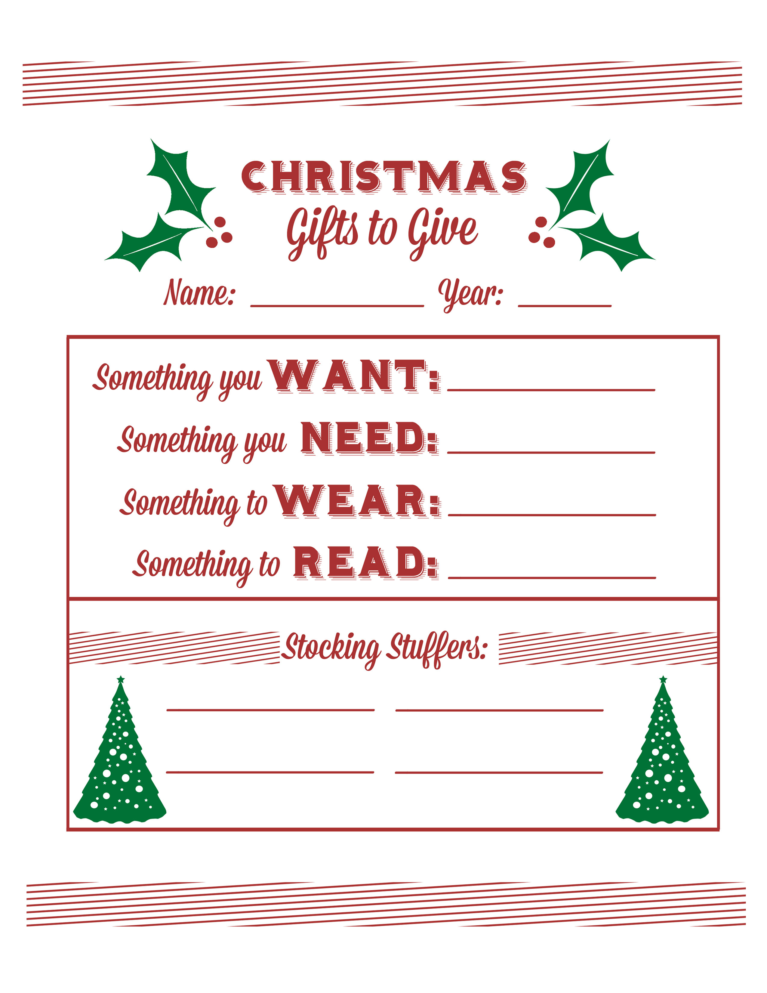 Secret Santa Gift Questionnaire | Santa&amp;#039;s Wish List Baby  Free - Free Printable Christmas List Maker