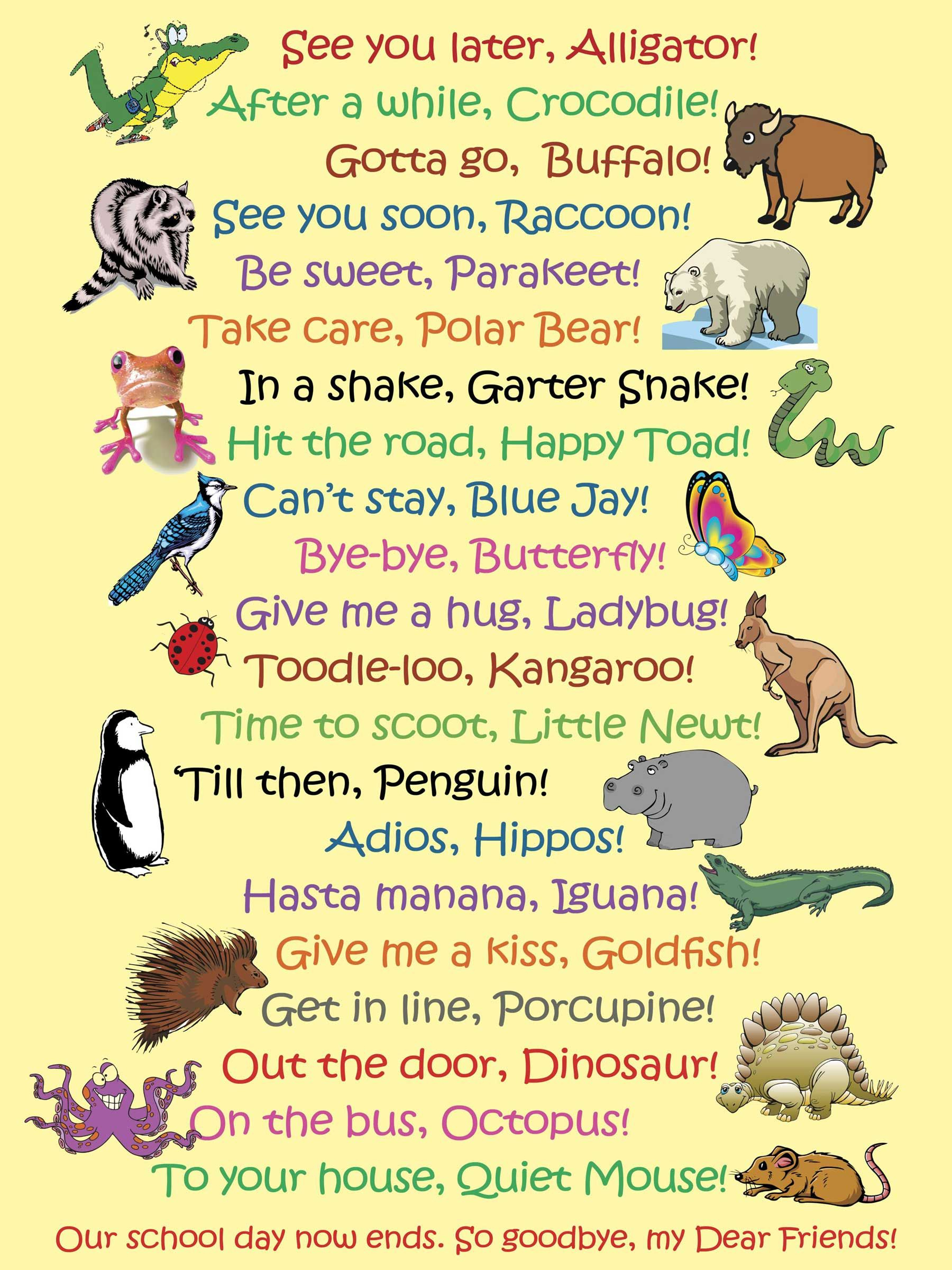 See You Later Alligator! Printable At 30% Size To Fit One Sheet - See You Later Alligator Free Printable