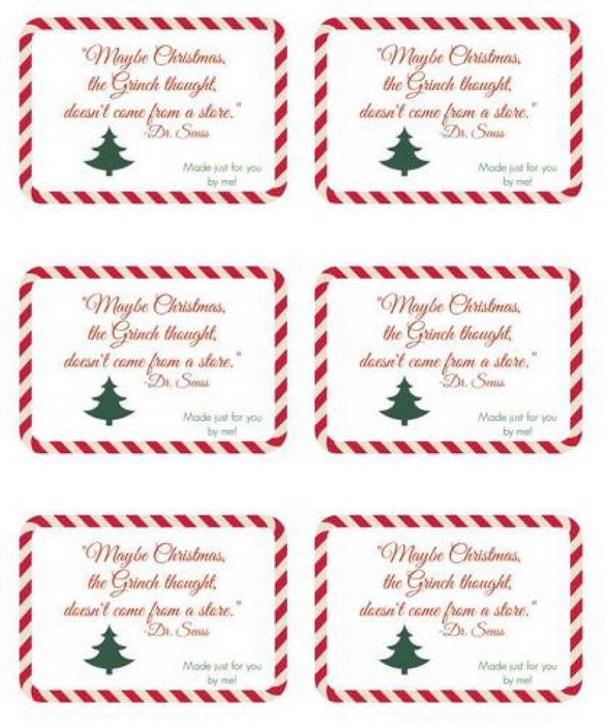 Seuss Handmade Gift Christmas Label Design - Label Templates - Ol150 - Free Printable Christmas Bookplates