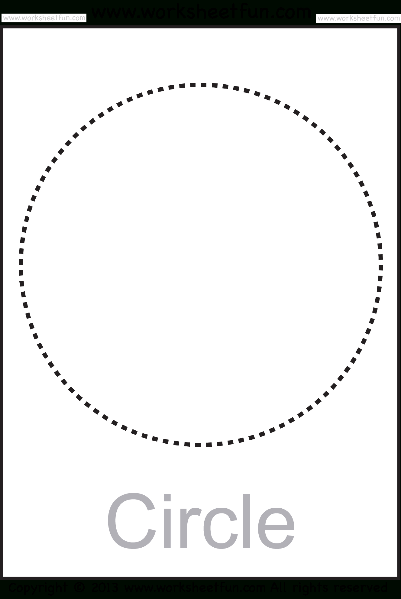Shapes – Circle, Triangle, Square, Rectangle, Rhombus, Oval – Six - Large Printable Shapes Free