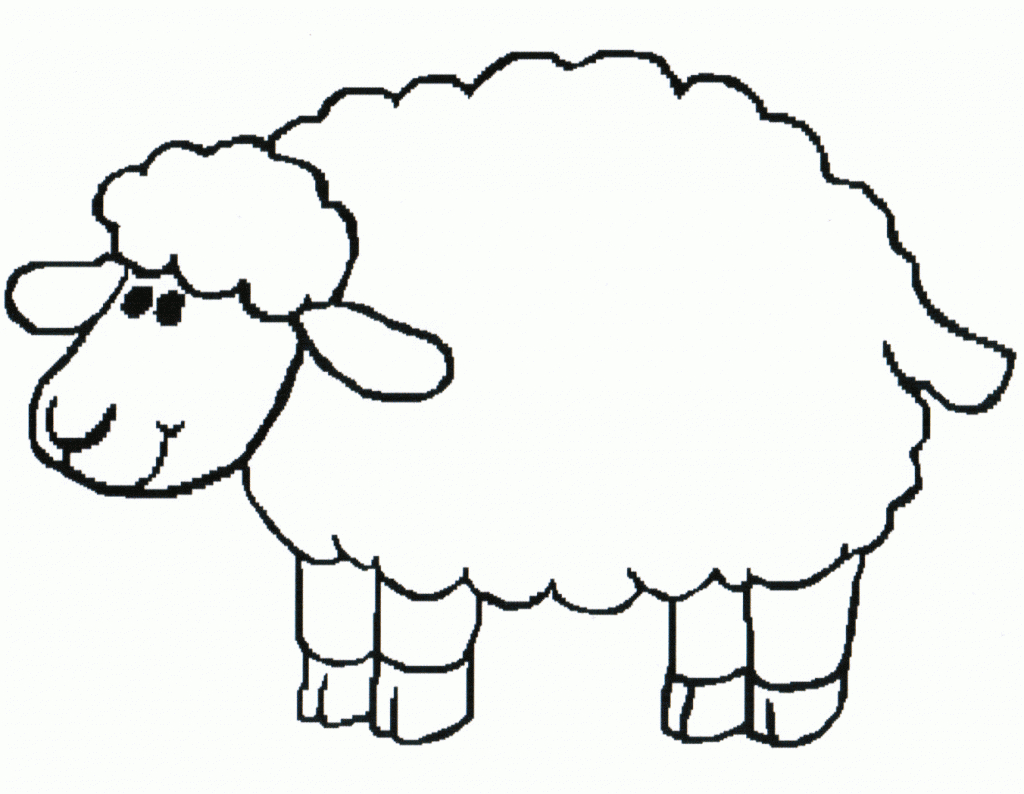Sheep Pictures To Color #7197 - Free Printable Pictures Of Sheep