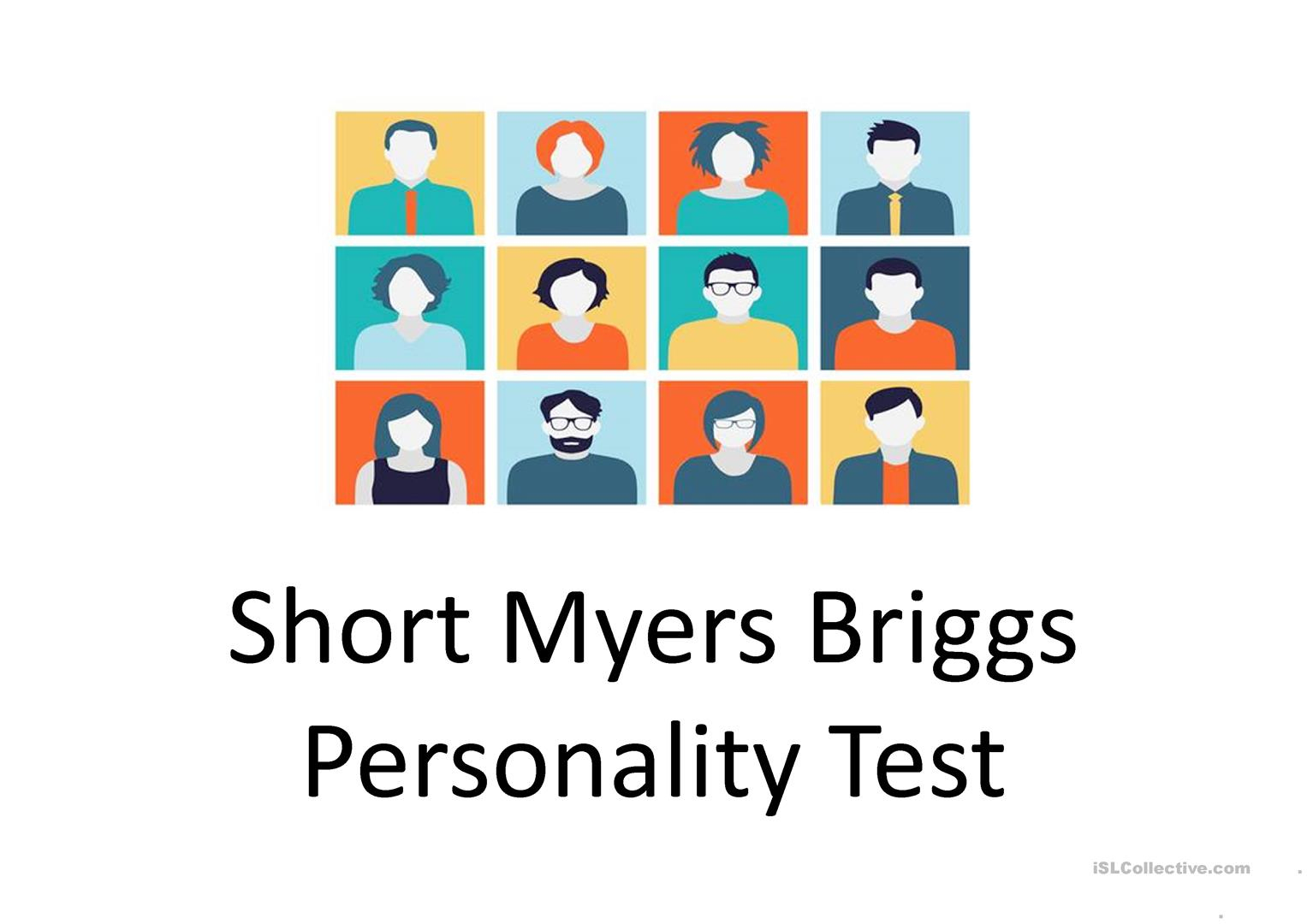 Free Printable Personality Test