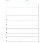 Sign In Sheet Templates Visitor Sign In Sign Out Sheet Template X   Free Printable Sign In And Out Sheets