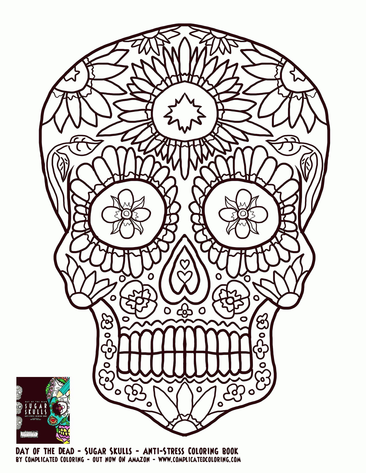 Simple Free Coloring Pages Of Mexican Day Of The Dead - Widetheme - Free Printable Day Of The Dead Worksheets
