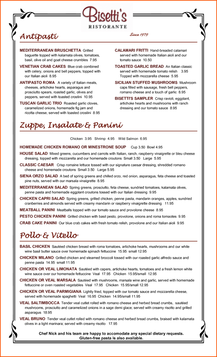 Small Menu Templates 33283112838012 Free Printable Restaurant - Free Printable Restaurant Menu Templates