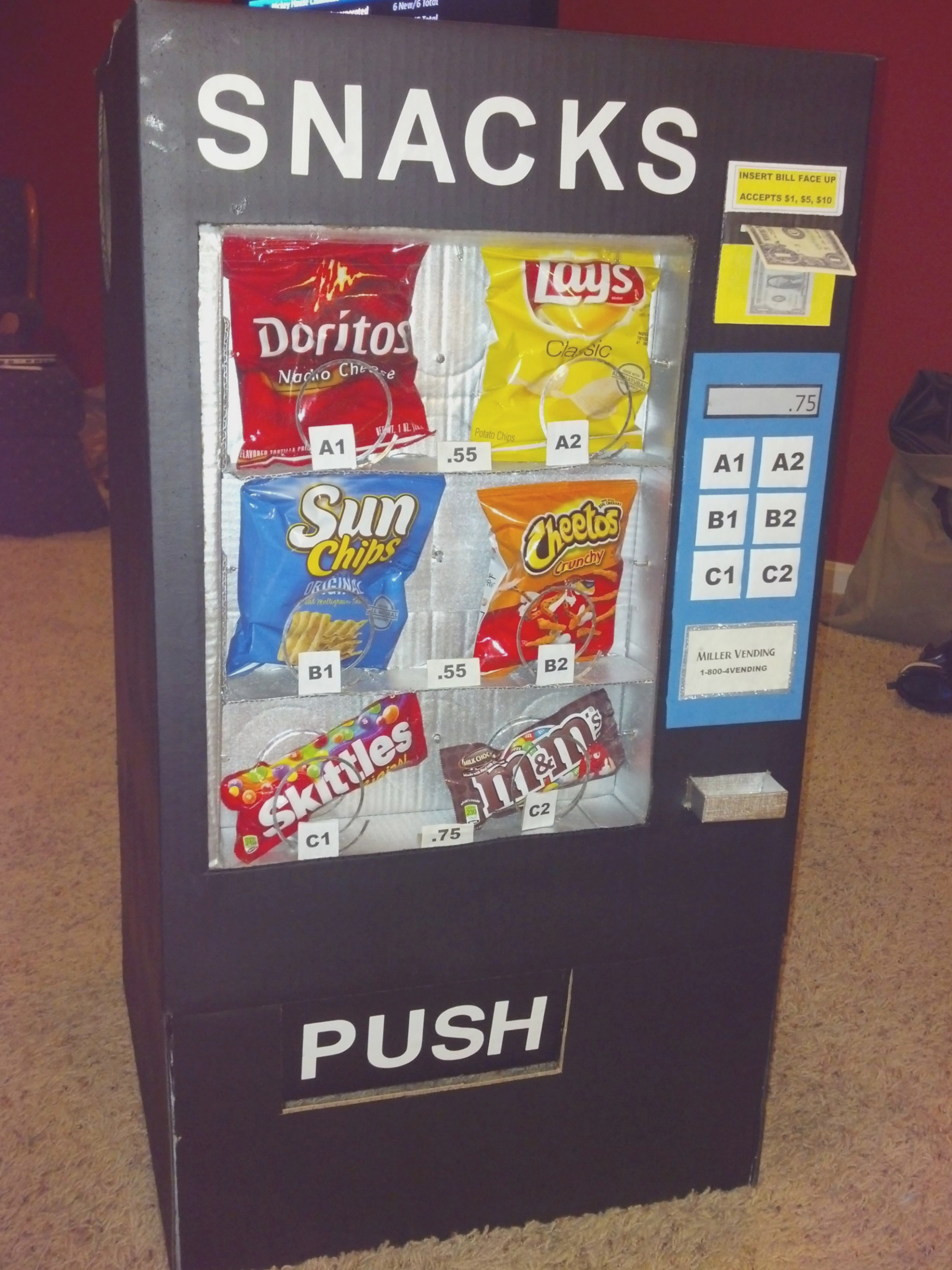 Free Printable Vending Machine Labels
