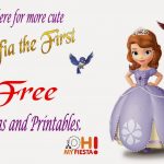 Sofia The First Birthday Free Printable Cake Toppers. | Oh My Fiesta   Sofia The First Cupcake Toppers Free Printable