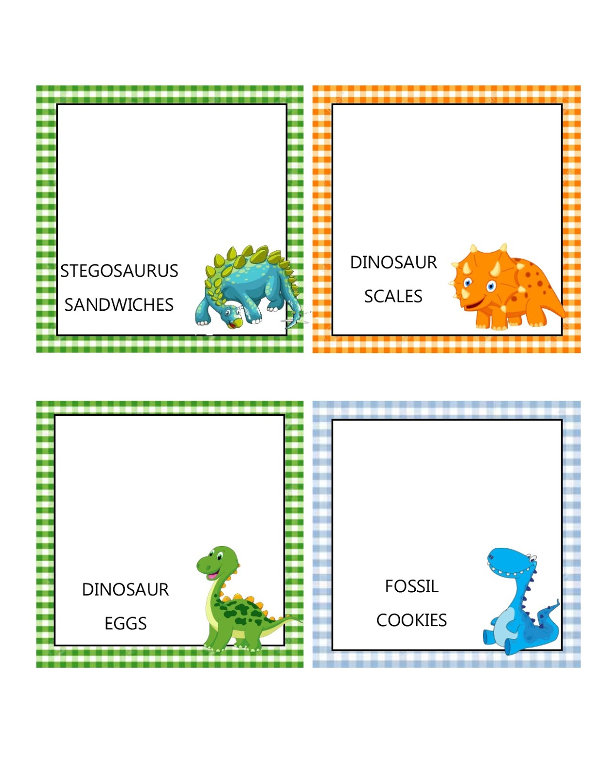 Southern Blue Celebrations: Free Dinosaur Food Tent Labels - Free Printable Dinosaur Labels