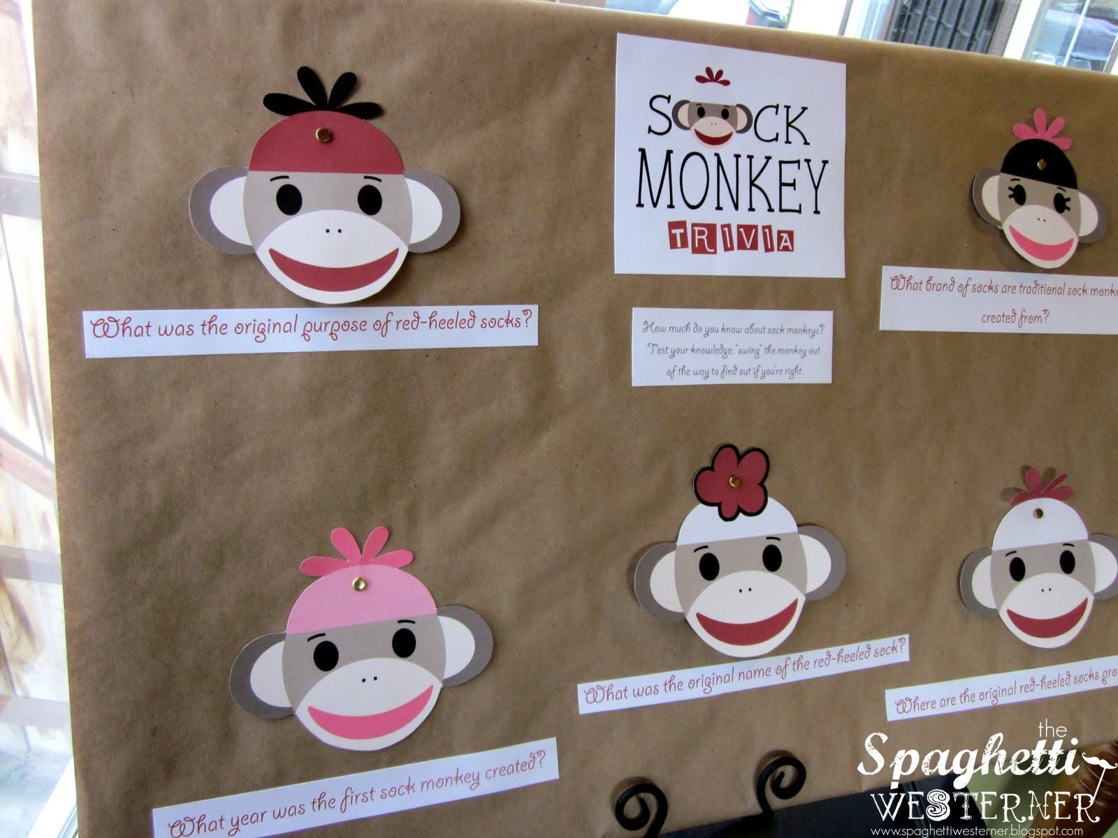 Spaghetti Westerner: {Free Printables} Sock Monkey First Birthday - Free Printable Sock Monkey Pictures
