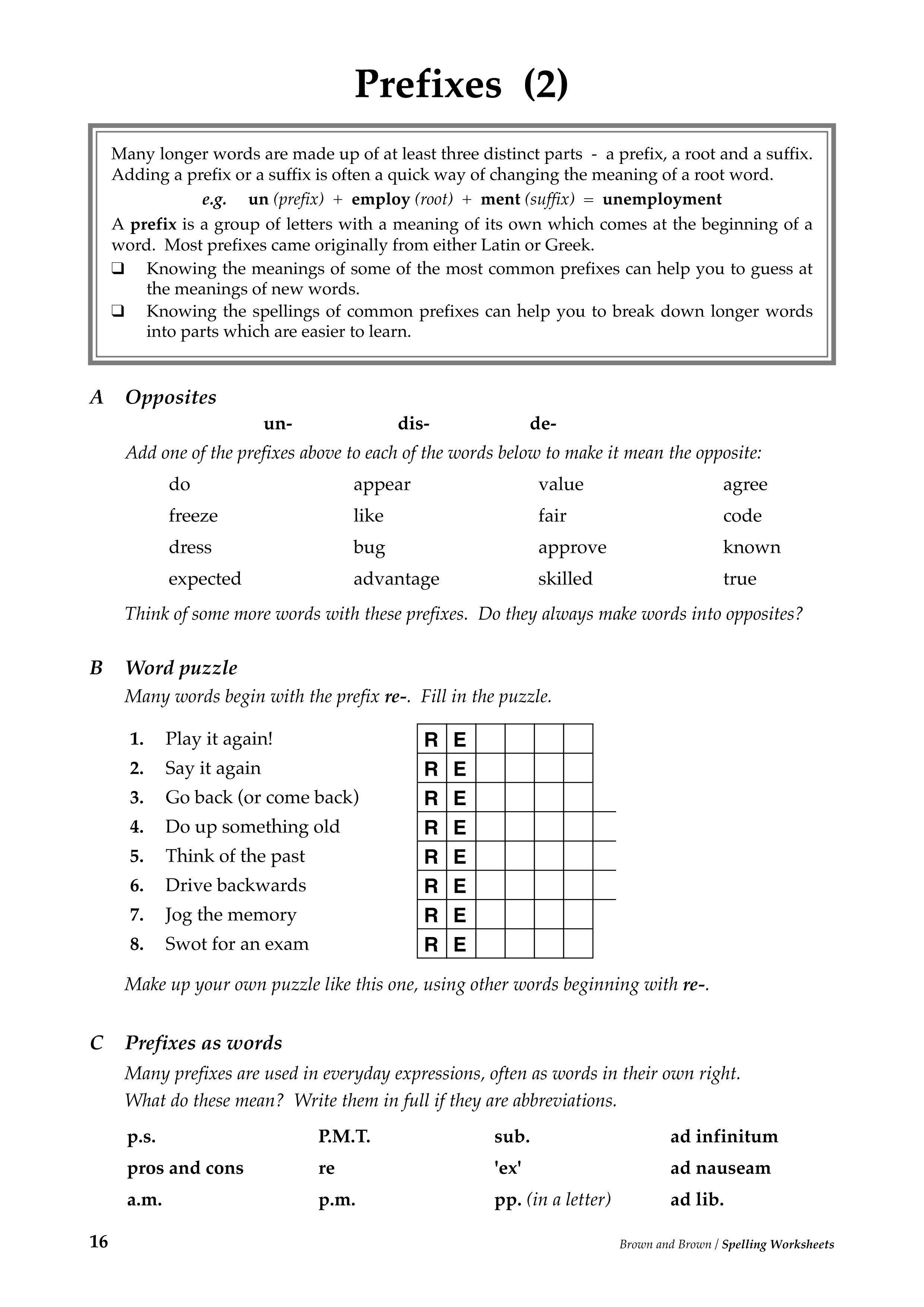 Spelling Worksheets | The Adult Literacy Specialist | Gatehouse Media - Free Printable Literacy Worksheets For Adults
