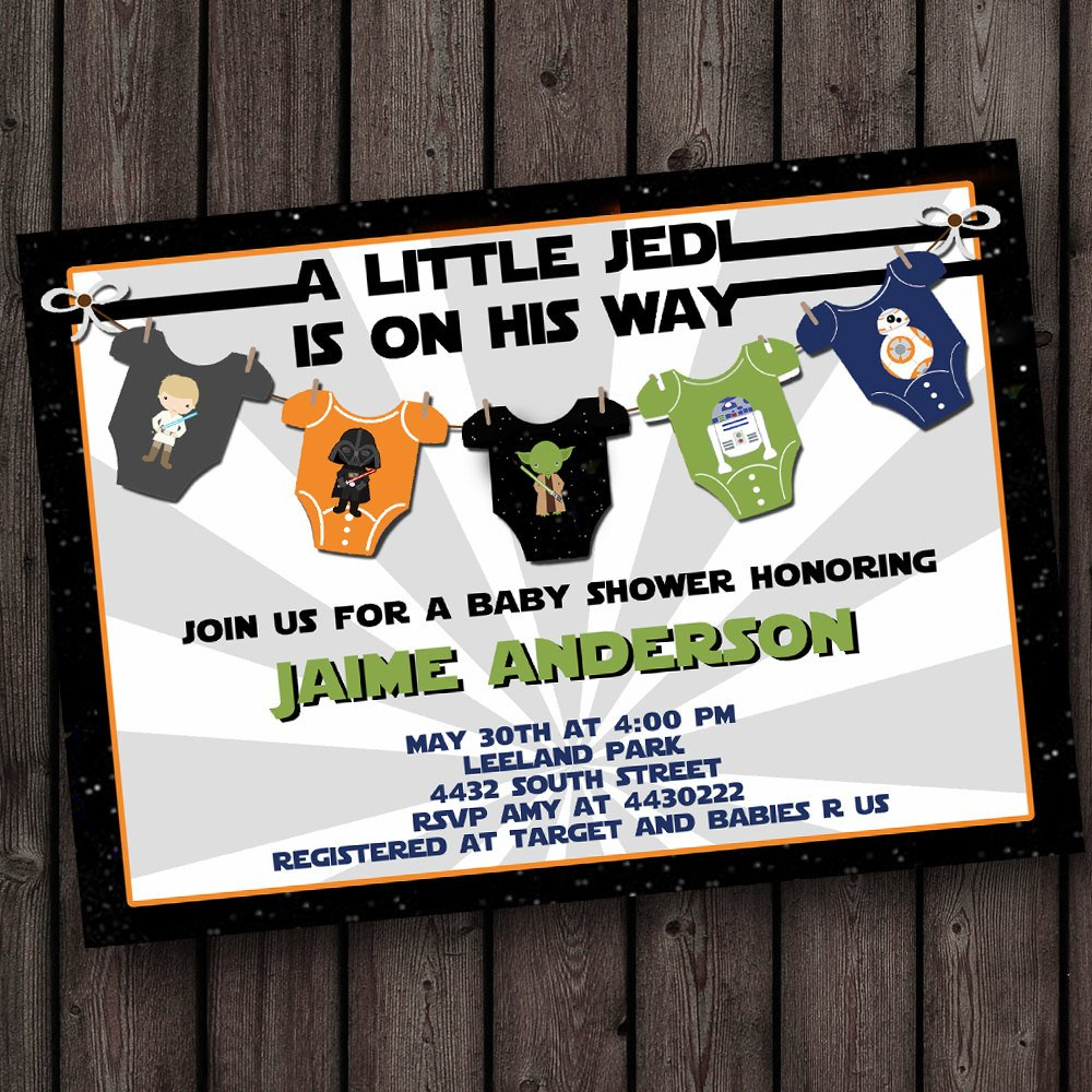 Starwars Baby Shower Invitation Star Wars Baby Shower | Etsy - Free Printable Star Wars Baby Shower Invites