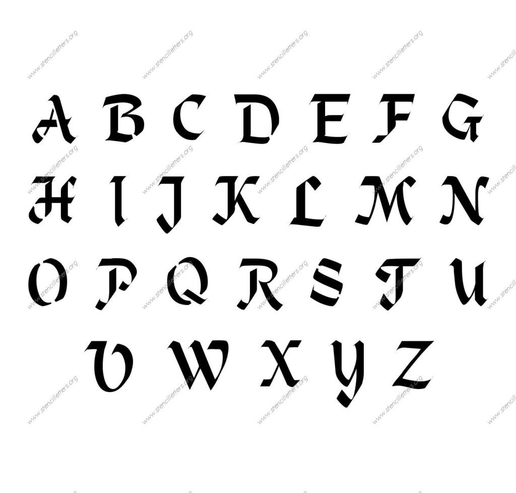 Stencil Letters Free Printable Stencil Letters Fonts  | Stencils - Free Printable Calligraphy Letter Stencils