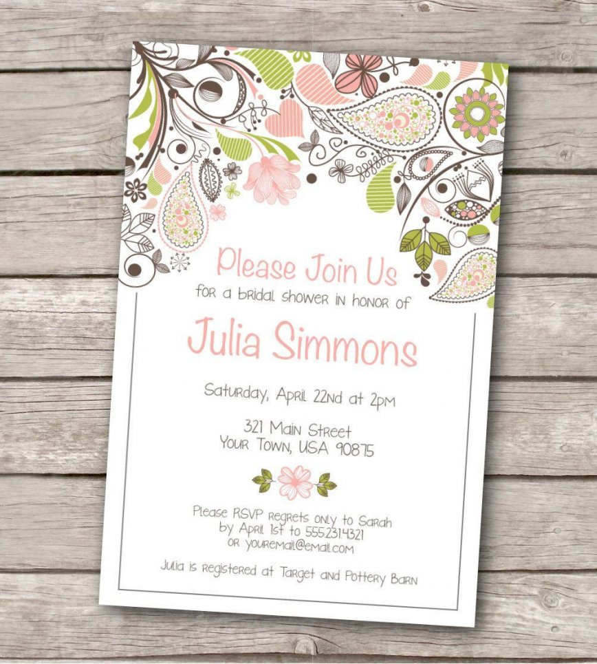 Stirring Wedding Shower Invitation Templates Invitations Bridal - Free Printable Bridal Shower Invitations