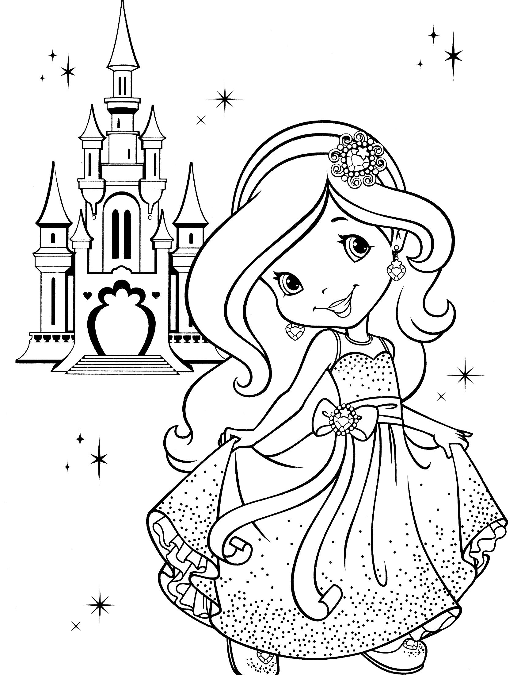 Strawberry Shortcake Coloring Page | Kids Kleuren - Strawberry Shortcake Coloring Pages Free Printable