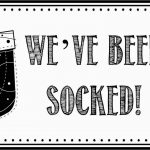Strong Armor: Christmas Socking   You Ve Been Socked Free Printable