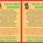 Strong Armor: Christmas Socking   You Ve Been Socked Free Printable