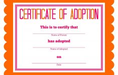 Stuffed Animal Adoption Party Detail-Oriented Diva! | Party: Kids – Fake Adoption Certificate Free Printable