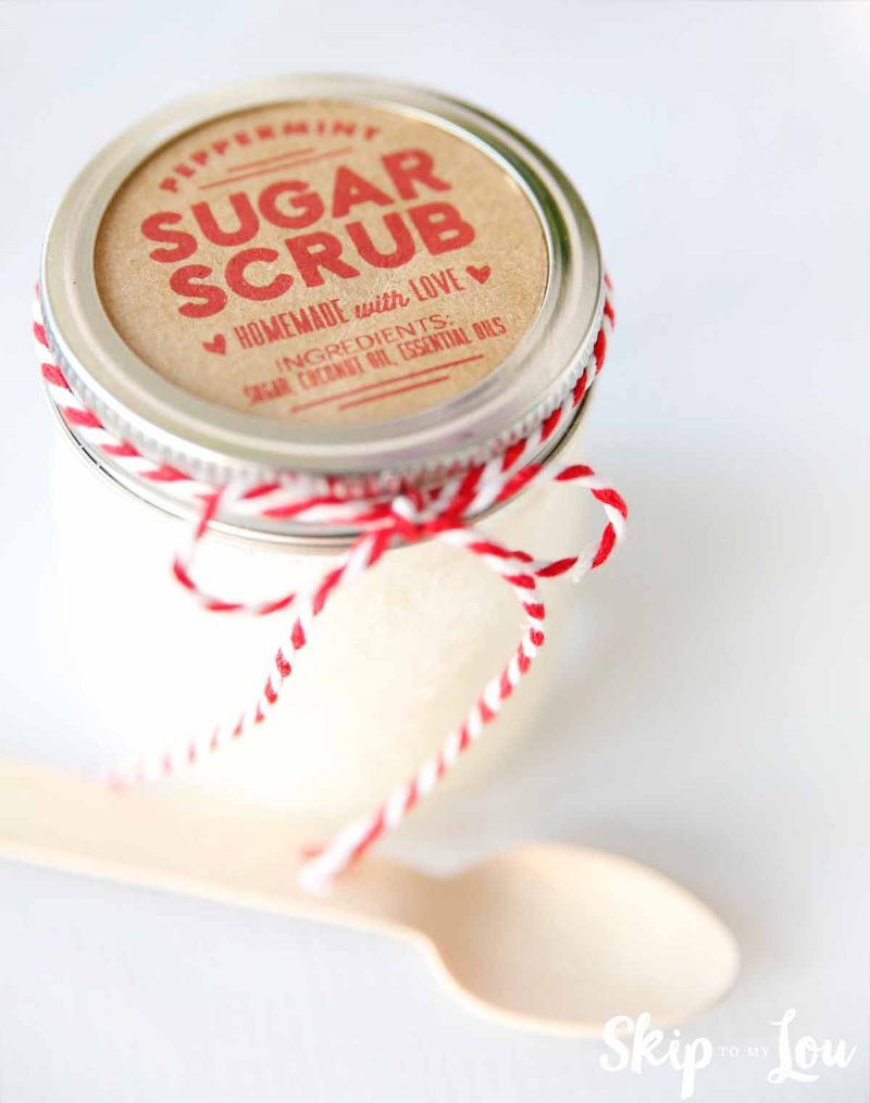 Sugar Scrub Recipe With Free Printable Labels | Skip To My Lou - Free Printable Sugar Scrub Labels